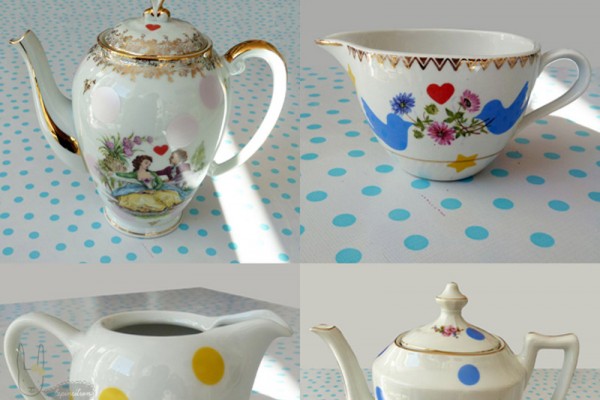 Théières, pots à lait & tasses