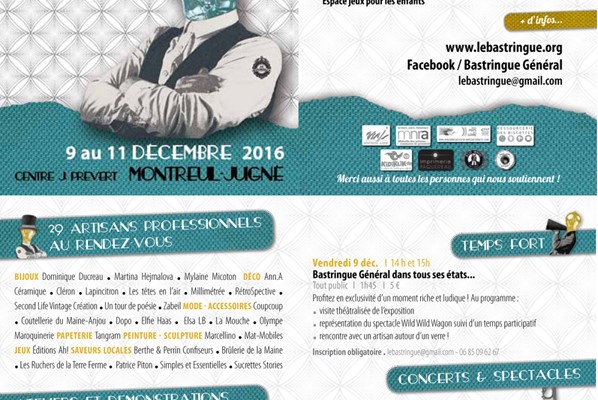 Au bastringue Général les 9, 10 & 11 décembre 2016