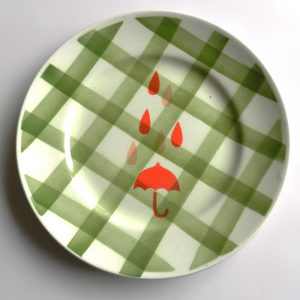 Assiette Lapincitron Parapluie