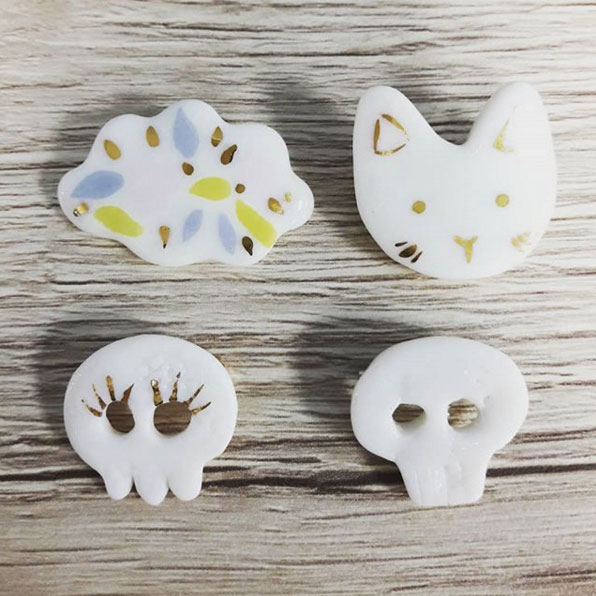 broches porcelaine